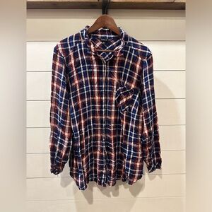 Torrid Women’s Plaid Button-Up Shirt- size 3
